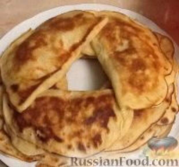 Фото к рецепту: Закрытые блинчики с бананом и корицей