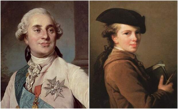 Король Людовик XV и брат художницы Виже-Лебрен