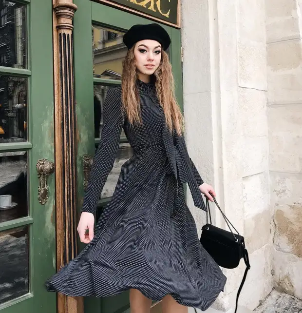 Утонченная леди: 25 способов эффектно носить платья с длинным рукавом