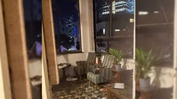 Последствия удара иранской ракеты по квартире показала дочь главы МИД Израиля