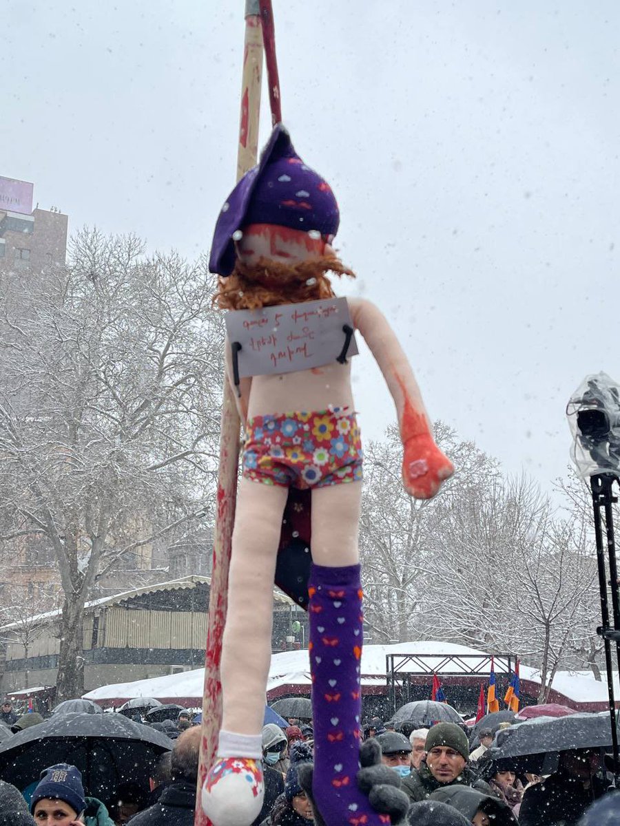 Протесты против Пашиняна в Ереване. 22.02.2021