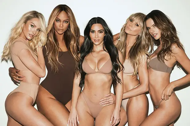 Хайди Клум, Тайра Бэнкс, Кэндис Свейнпол и Алессандра Амбросcио снялись для рекламной кампании Skims