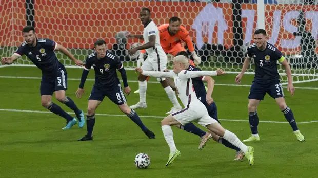 Англия вышла на матч с Шотландией самым молодым составом в истории выступлений на Евро и ЧМ