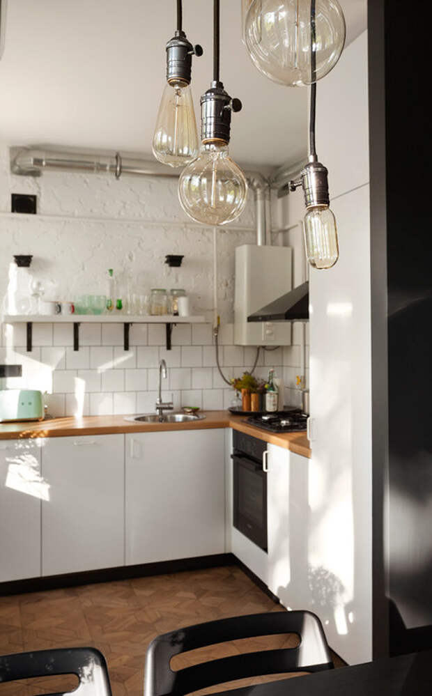 газовый водонагреватель на кухне: как красиво вписать в интерьер