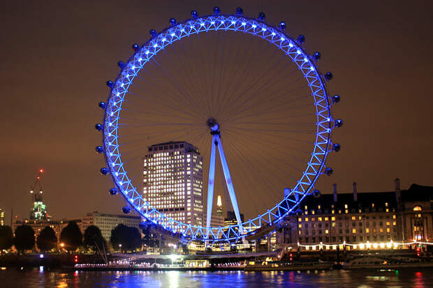 London Eye ночью