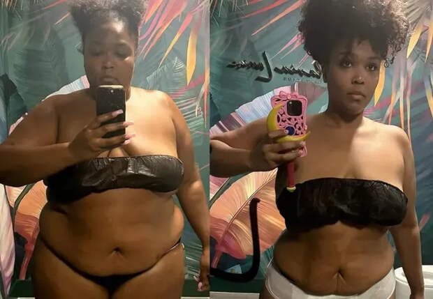 Лиззо до и после похудения