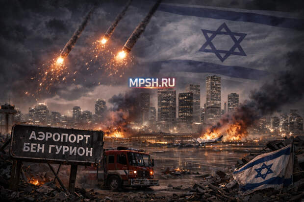 Кровавый рассвет над Тель-Авивом: полуторатонный иранский «Орешник» разнёс Бен-Гурион