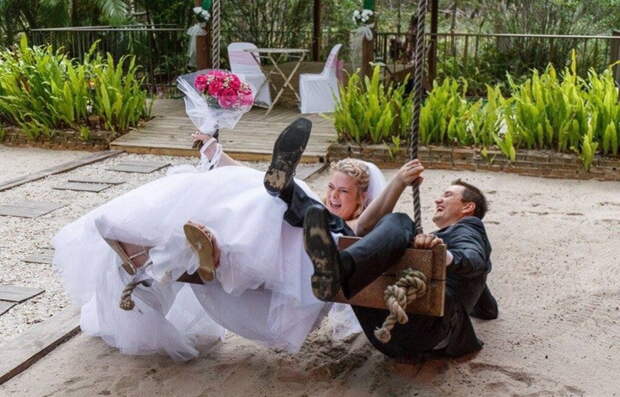 Смешные свадебные фото