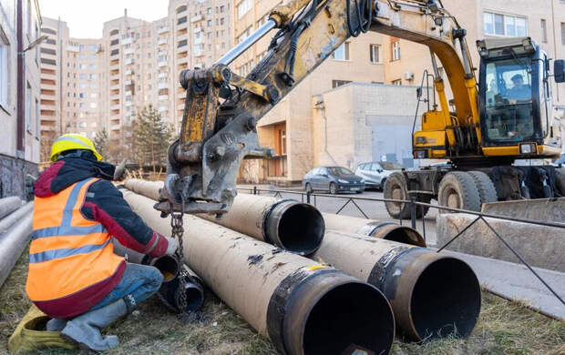 В Коломягах началось обновление теплосетей