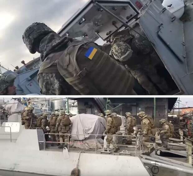 Посадка морских пехотинцев Украина на ДШК "Кентавр"