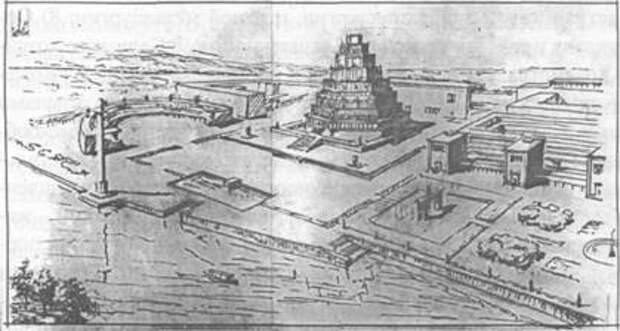 Проект Дворца Техники Т.Н. Макарычева, Н.Н. Селиванова, В.В. Вильфзона и др. С сайта http://old.ihst.ru