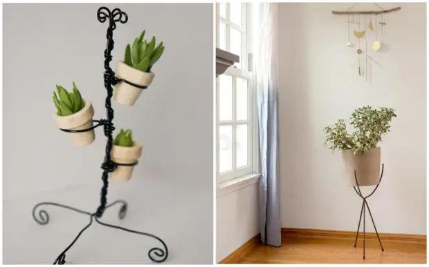 Подставки для растений своими руками: типы, материалы, фото