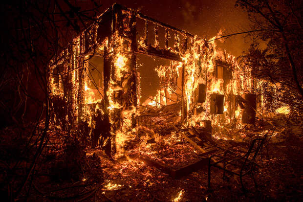 Пожары в Охаи, штат Калифорния