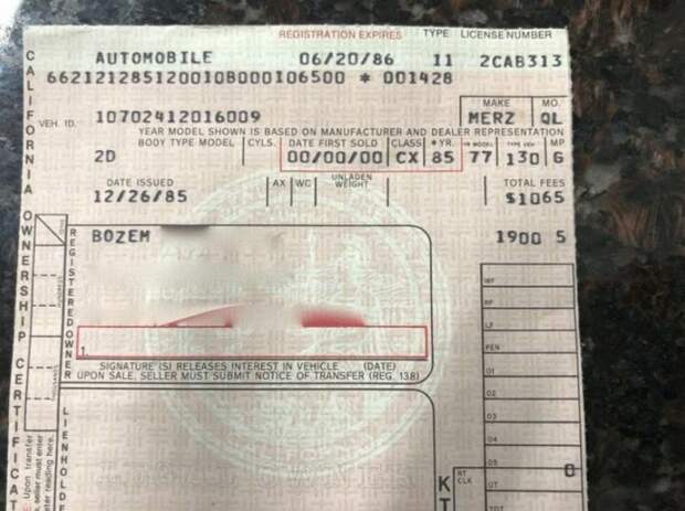 Mercedes в отличном состоянии был у одной хозяйки 42 года