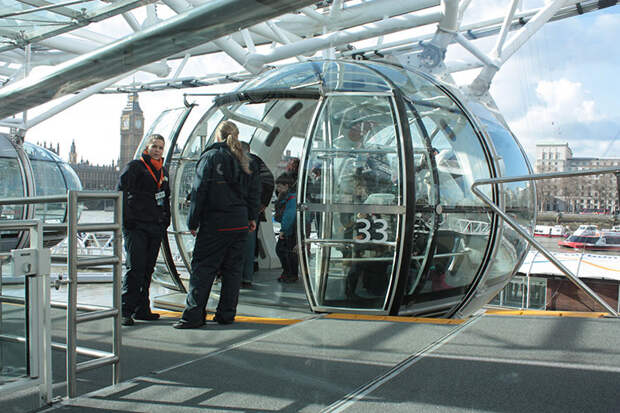 Посадка на London Eye