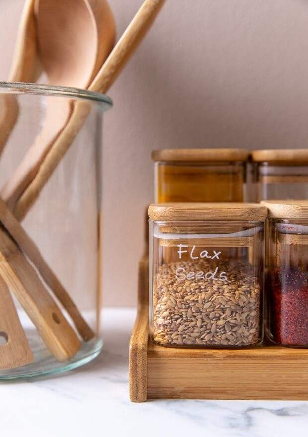 Как превратить специи, масла и крупы в элемент декора