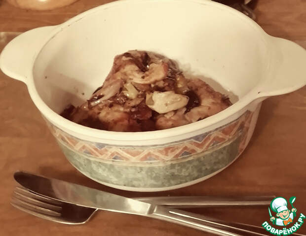 Курица с панчеттой и артишокаии