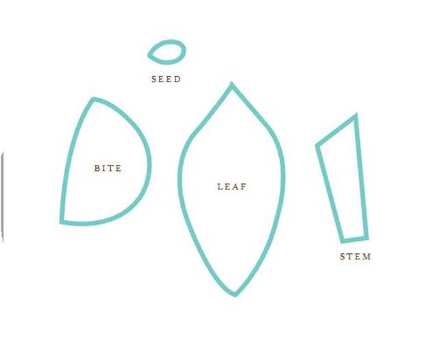 Сшить авокадо из фетра выкройки и схемы