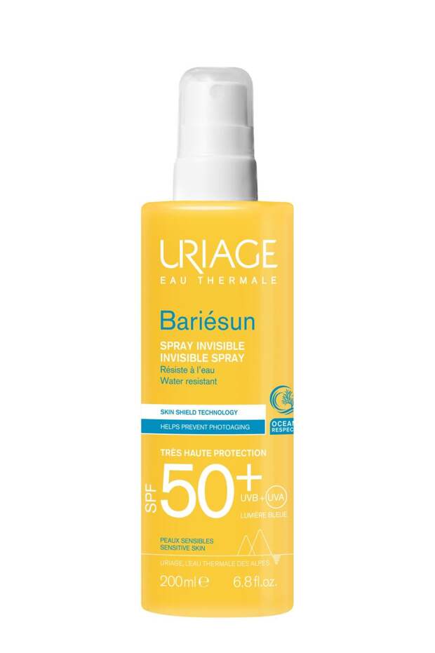 Невидимый спрей для лица и тела SPF50+, Bariesun, Uriage, 1520 руб. (noname-beauty.ru)