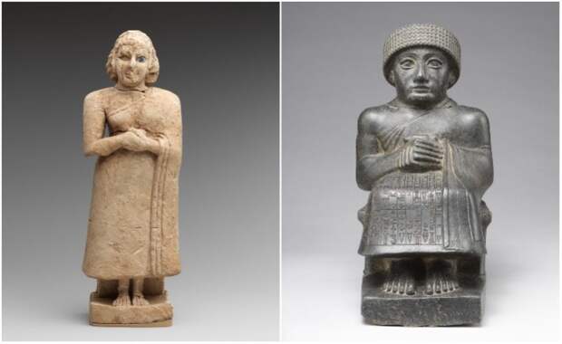 Скульптуры шумеров, созданные в III тысячелетии до н.э.