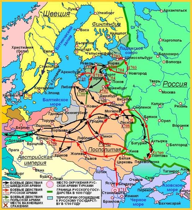 И вот когда при Петре Первом Россия начала крушить самих гегемонов - тут-то Запад испугался по-настоящему
