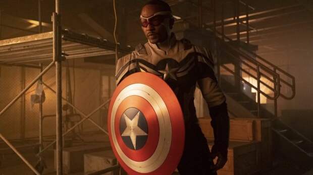 anthony mackie in the captain america suit