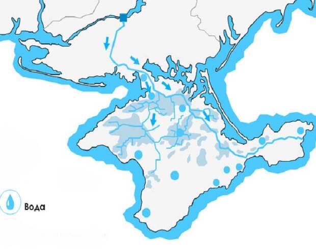 Северо крымский канал карта схема перекрытия