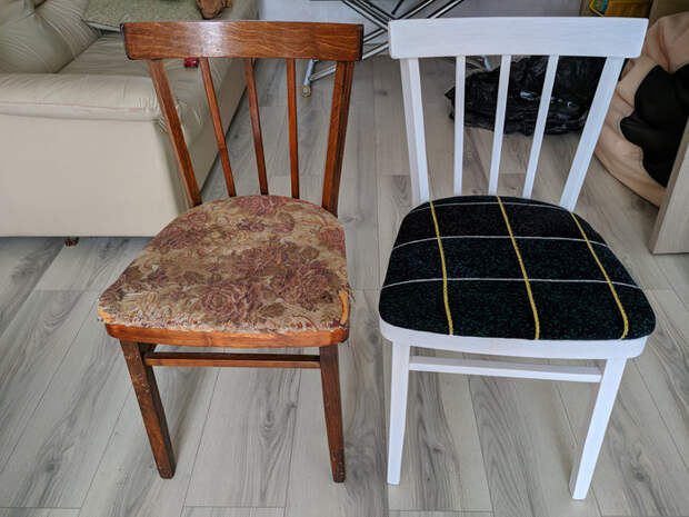 Старый стул ещё послужит. сборка и ремонт мебели, покраска, своими руками, длиннопост