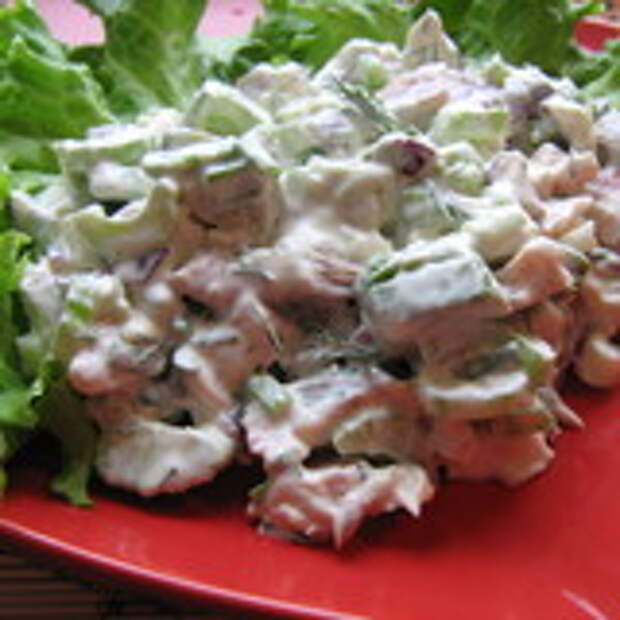 САЛАТ с копченой треской. Ядреный, мужской…)))))