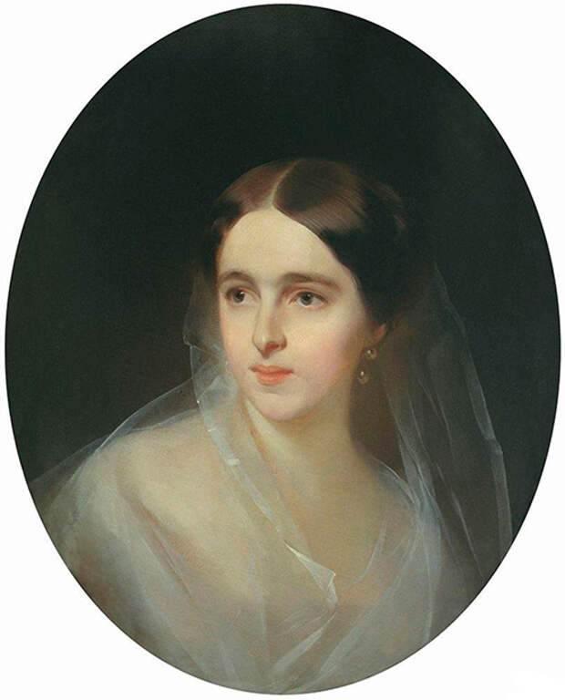 Портрет Н. Н. Ланской работы И. К. Макарова. Не ранее 1851 Портрет Н. Н. Ланской работы И. К. Макарова. Не ранее 1851