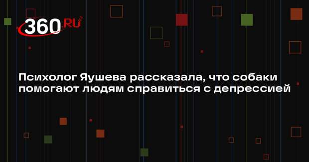 Психолог Яушева рассказала, что собаки помогают людям справиться с депрессией