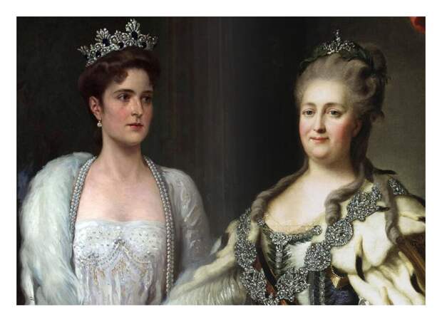 Александра Фёдоровна и Екатерина II