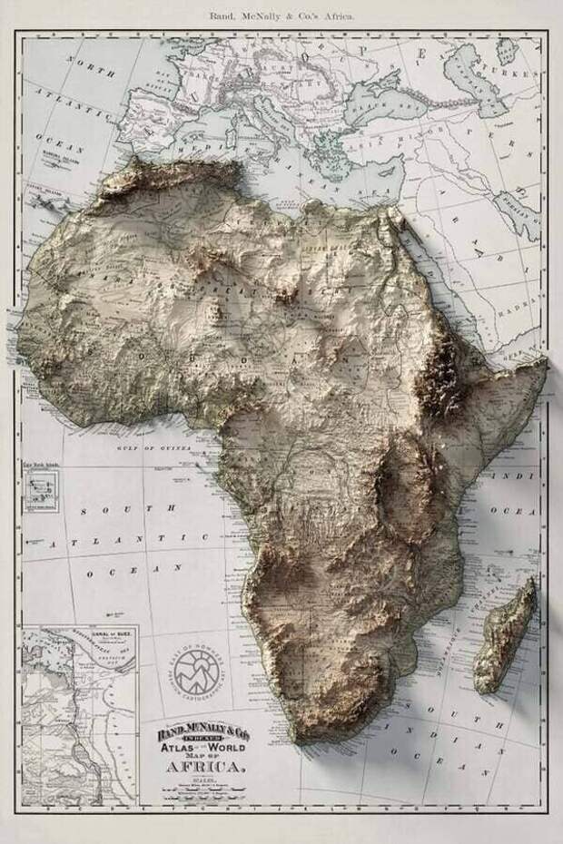 11. Топографическая карта Африки