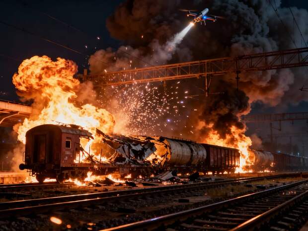 Вагоны с секретным грузом НАТО попали под удар под Житомиром