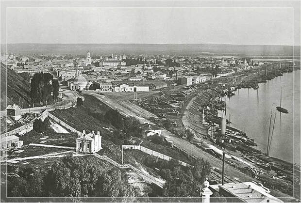 Киев, Подол, 1900 год. Киев, Подол, 1900 год.