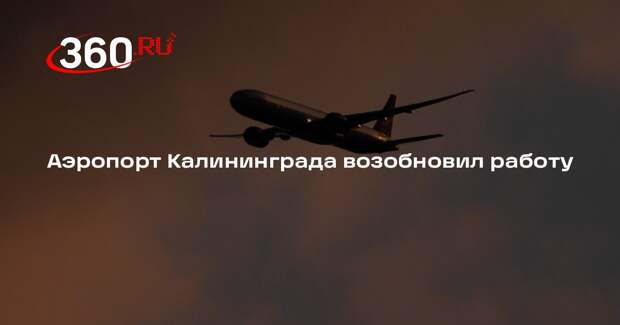Аэропорт Калининграда возобновил работу