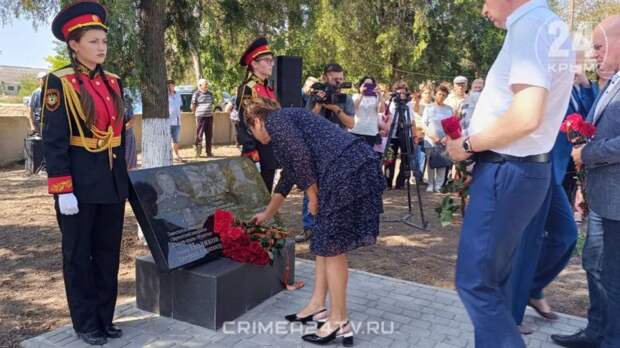 В Джанкойском районе открыли мемориал в честь лётчиков, погибших при падении вертолёта