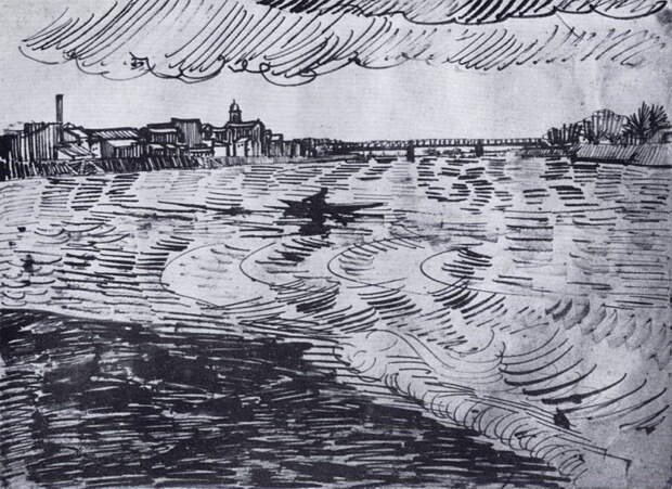 Boot auf der Rhone. Винсент Ван Гог (1853-1890)