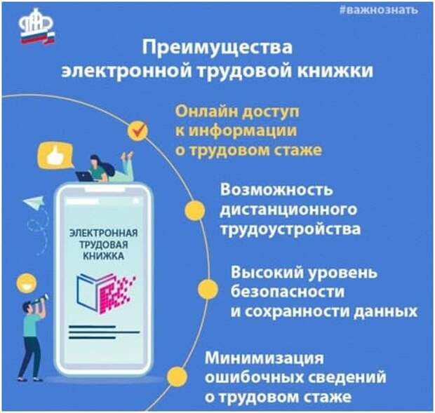 Сведения из электронной трудовой книжки можно получить дистанционно