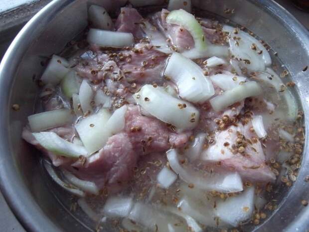 маринад для шашлыка на минералке