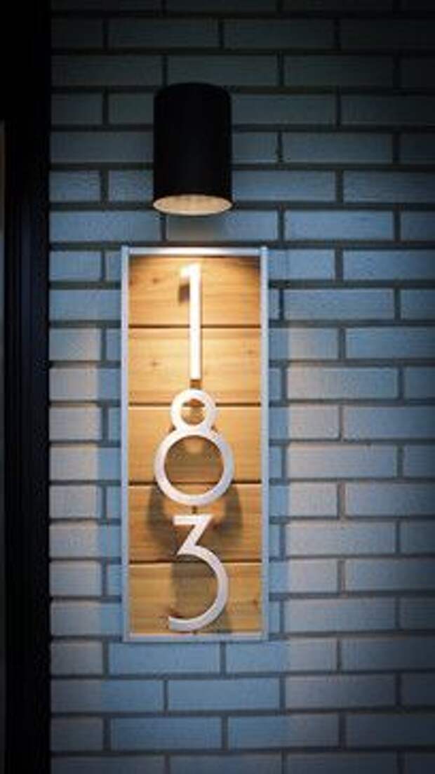 Modern House Numbers Design Ideas, Pictures, Remodel, and Decor