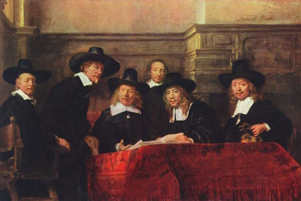 Синдики, Рембрандт 1662 год