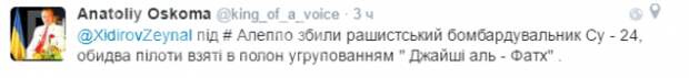 Украинцы и боевики снова «сбили» самолет ВКС РФ в Сирии с помощью «Твиттера» (ВИДЕО) | Русская весна