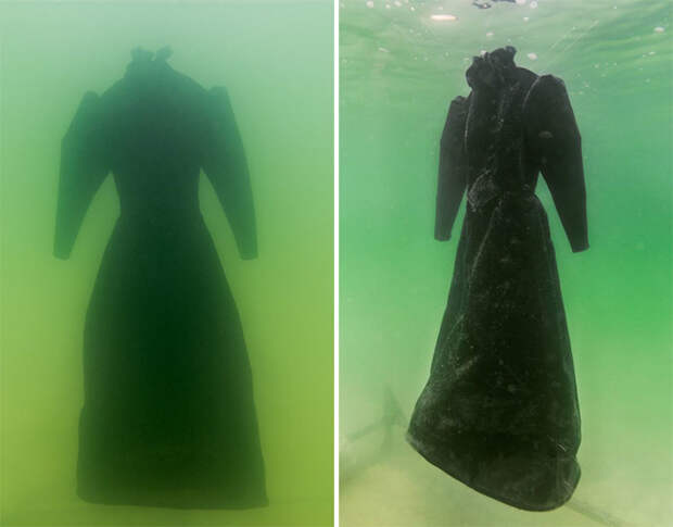 Это платье находилось 2 года на дне мертвого моря! У всех просто отвисла челюсть, когда его достали.