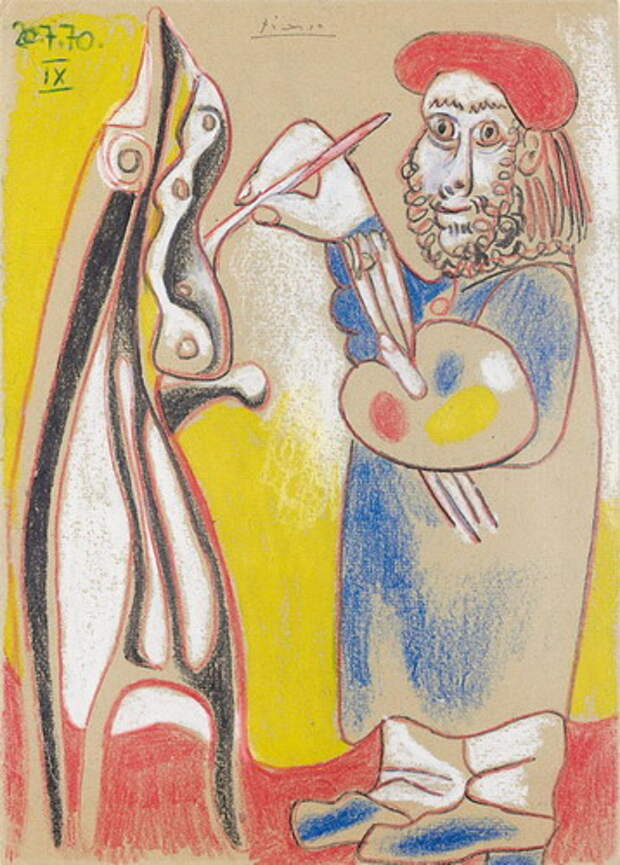 Пабло Пикассо. Художник. 1970 год