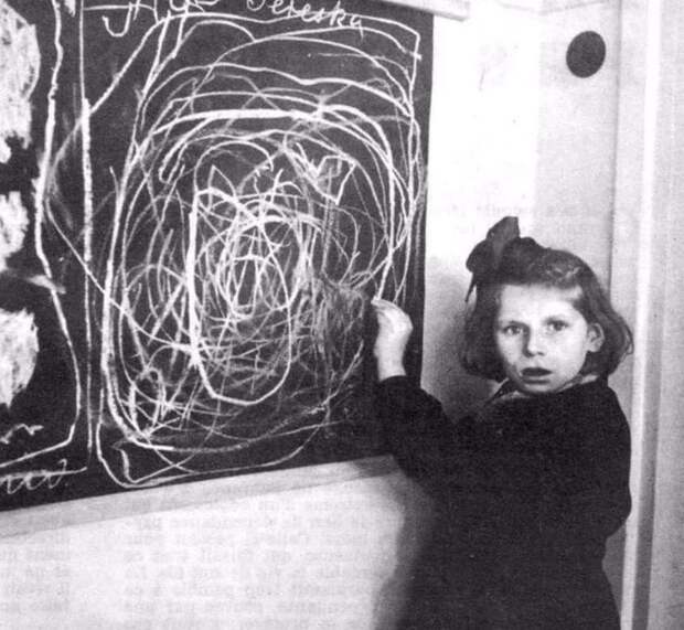Рисунок девочки - бывшей заключенной концлагеря. всячина, искусство, страшные, ужасные, фото