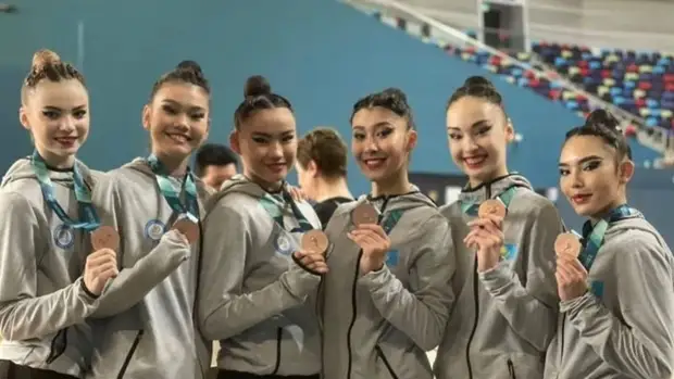 Гимнастки из Казахстана завоевали бронзовую медаль в Азербайджане