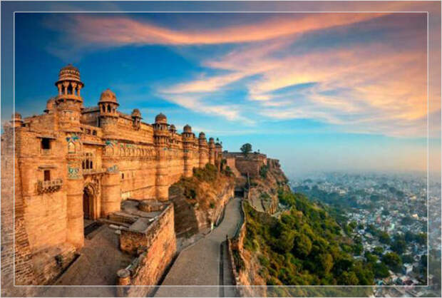 Форт Гвалиор, Мадхья-Прадеш, Индия.