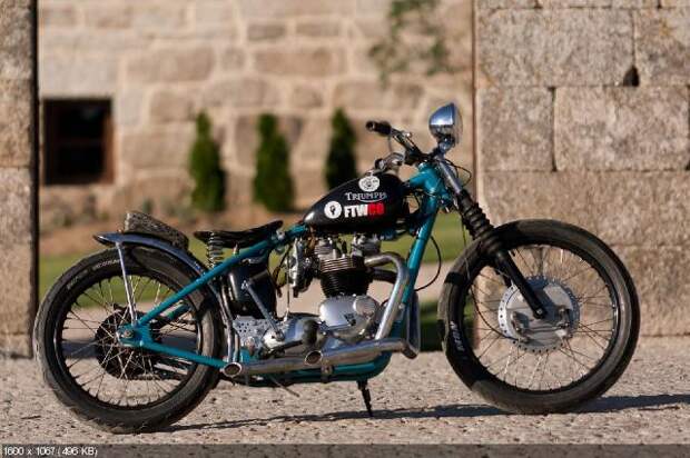 Кастом El Solitario MC Triumph T120R