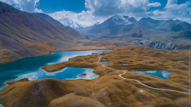 Природа Киргизии с высоты: Тулпар-Кёль